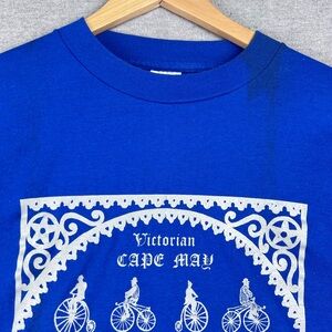 Vintage Miller Victorian Cape May T-Shirt XL Blue Single Stitch Made in‎ USA NJ